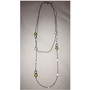 Long charm necklace